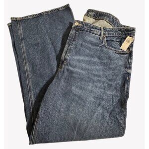 NWT Old Navy Womens Extra‎ High Rise Wide Leg Jeans Sz 24 Secret Smooth Pockets